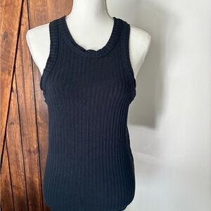 Free People Movement Women's Ribbed Black Tank Size L - EUC